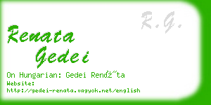 renata gedei business card